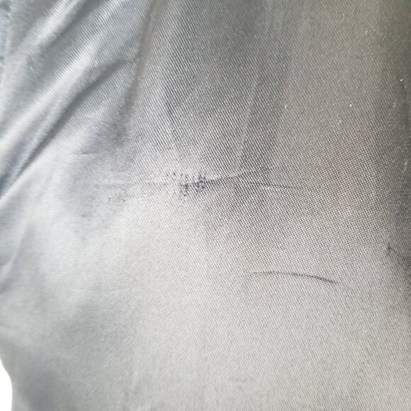 1980s Express Black Faux Mink Vest Zip Up Reversible to Satin Size Medium - Picture 11 of 14